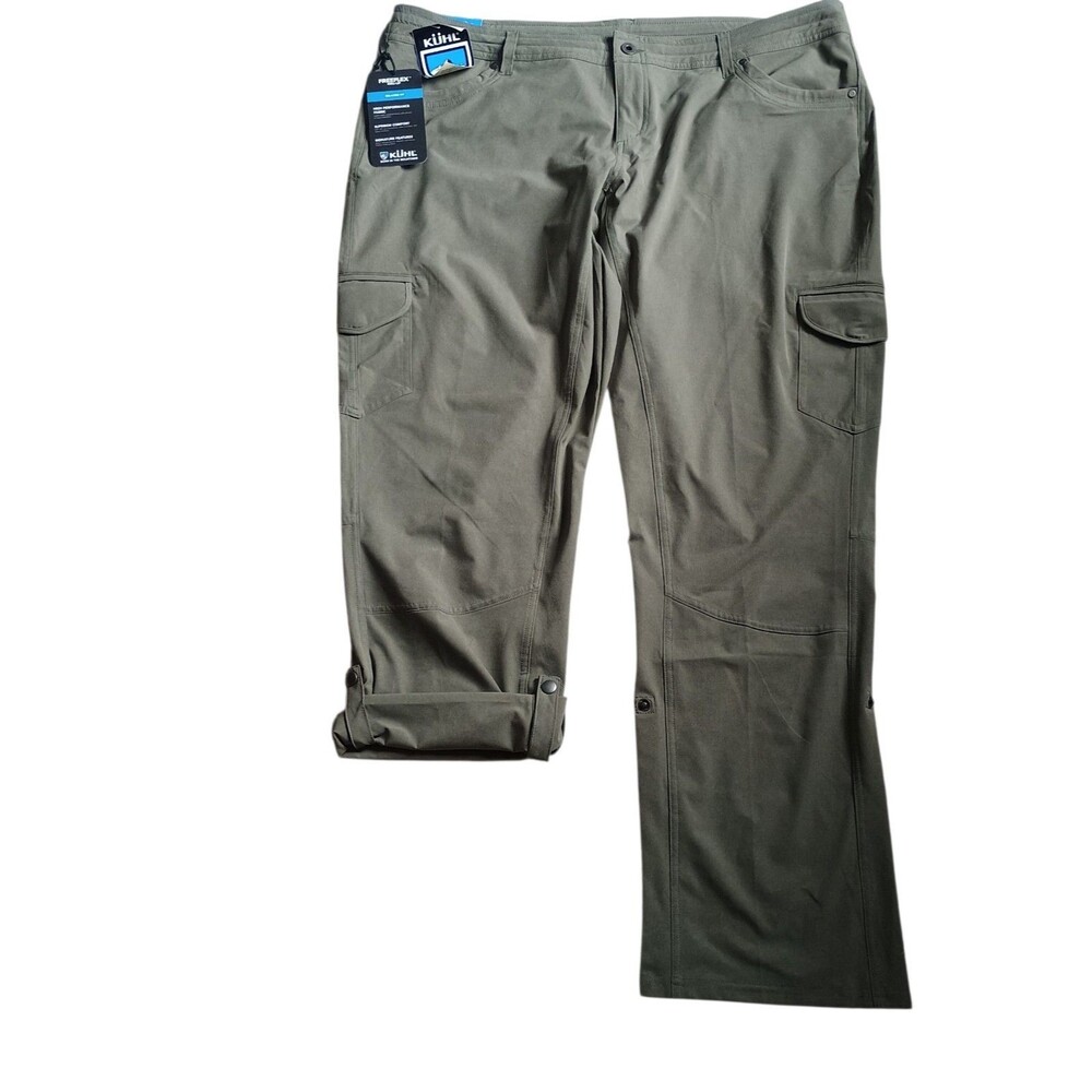 NEW Kuhl Women’s Kurve Pants Plus Sz 20W Freeflex Relaxed Sage Green NWT 42x33